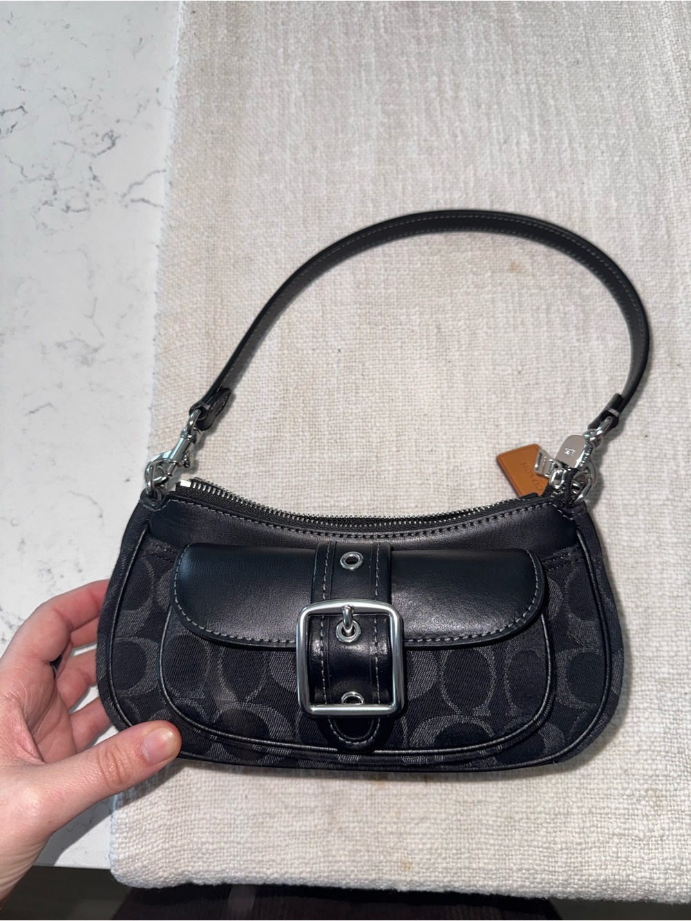 Coach Ashton Mini Shoulder Bag In Signature Denim